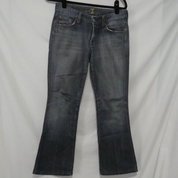 7 FOR ALL MANKIND | size 28 | Classic Bootcut Medium Wash Blue Jeans - Picture 1 of 16